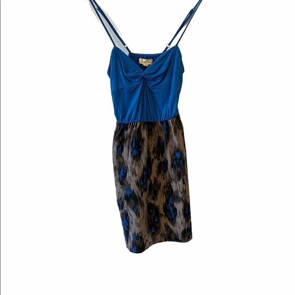 SILENCE+NOISE Blue Patterned Casual Tank Dress S - Picture 1 of 7